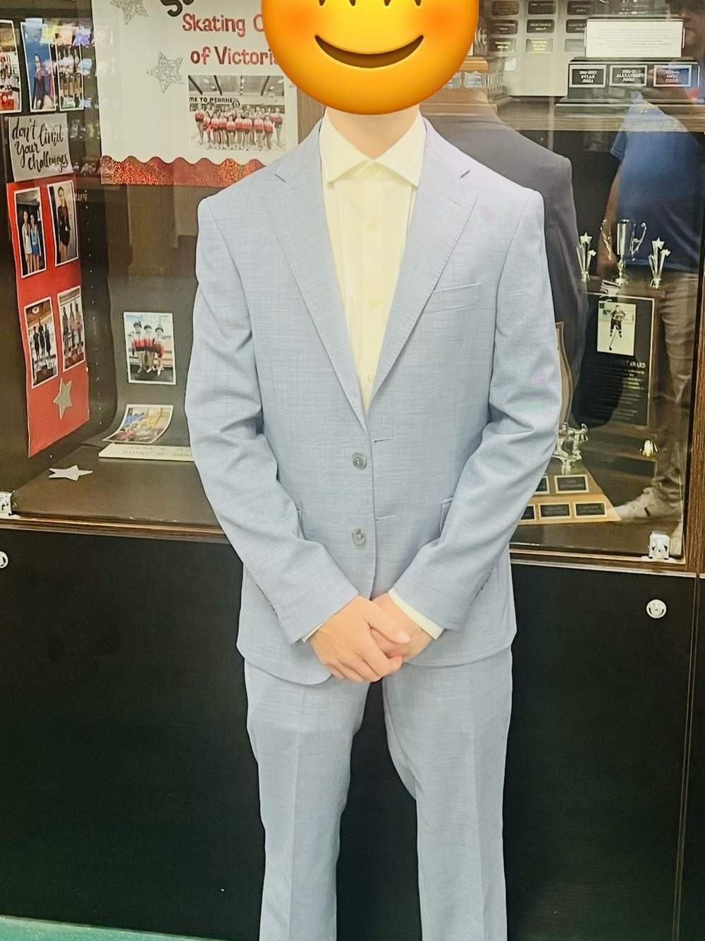 Light Blue Men's Two-Piece Suit - Classic Fit